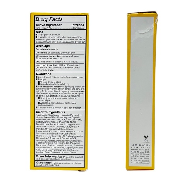 Kate Somerville Sun Daily Deflector Mineral Sunscreen SPF 1.7 oz. New in Box NWT - Picture 3 of 5